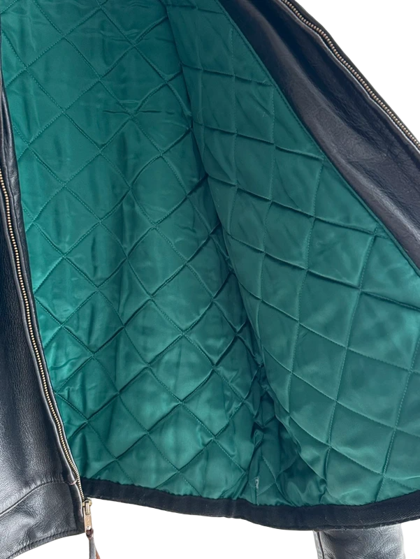 Aero Leather Co. Highwaymen Leather Jacket 44 detail view. curated secondhand from Stable Studios