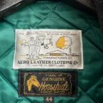 Aero Leather Co. Highwaymen Leather Jacket 44 detail size view. curated secondhand from Stable Studios