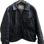 Aero Leather Co. Highwaymen Leather Jacket 44 front view. curated secondhand from Stable Studios