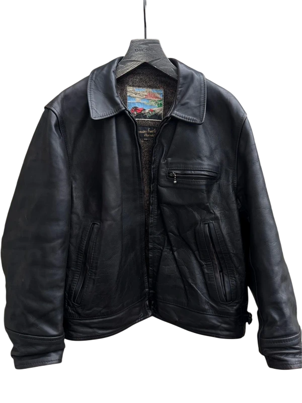 Aero Leather Co. Highwaymen Leather Jacket 44 front view. curated secondhand from Stable Studios