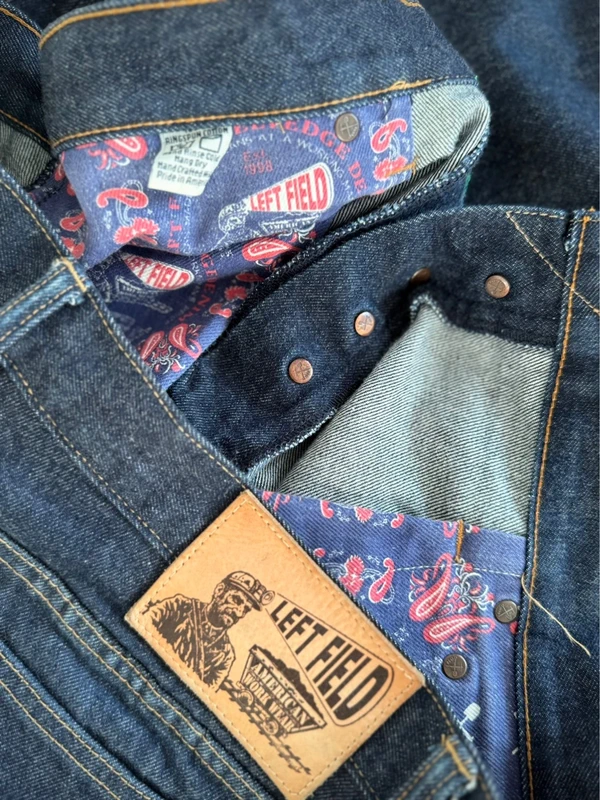 Left Field NYC Selvedge Denim detail view, Curated by stable studios