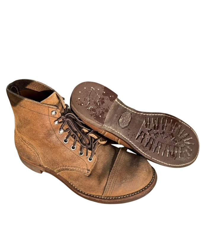 Red Wing Shoes Iron Ranger 8083 41 side view. curated secondhand from Stable Studios