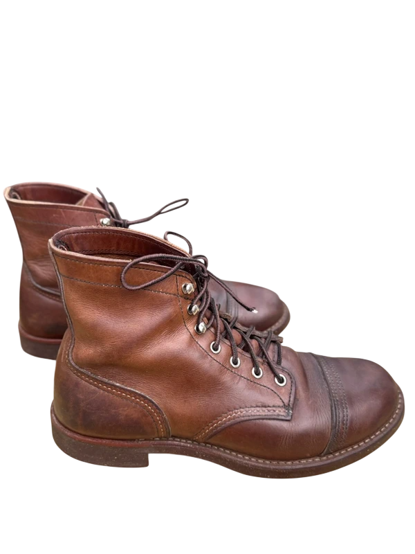 Red Wing Shoes Iron Ranger 8111 42 side view. curated secondhand from Stable Studios