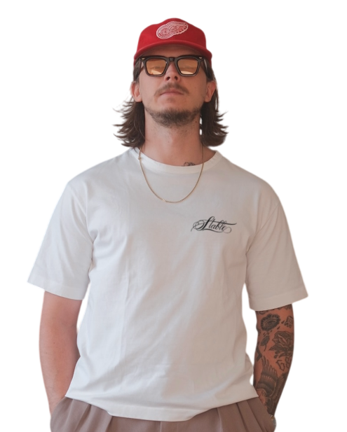 Stable Studios Originals Handwritten T-Shirt front view from Stable Studios Original Collection.